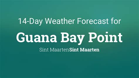 sint maarten weather forecast.